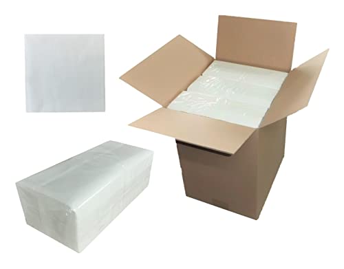 4500 Servietten, weiß, 1/4 Falz, 32,5 x 32 cm, Zellstoff, gefaltet: 16x16 cm, 9 x 500 Stück im Karton, Huchtemeier, *90610N Cover