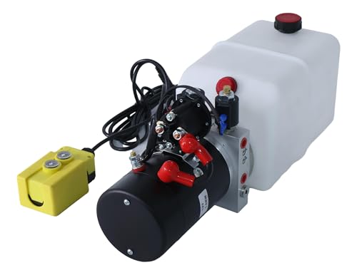 Image of Hydraulic Pump DC-4499, 6 Quart Double Acting 12V Compatible with Dump Trailers (DC36)