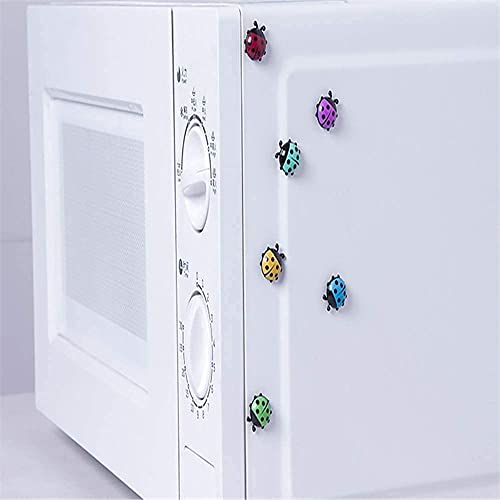 Mini Marienkäfer,Kühlschrank Magnet 6Pcs Kreative Kühlschrank Magnetaufkleber für Whiteboard und Kühlschrank
