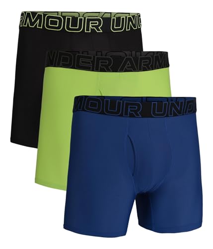 Caleçons boxeurs Under Armour Performance Tech en maille premium bleu 3XL