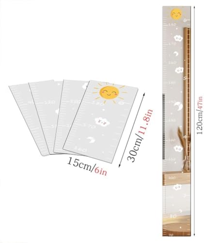 Espejo de cuerpo completo para niños pequeños inastillable con tabla de altura de pared 8