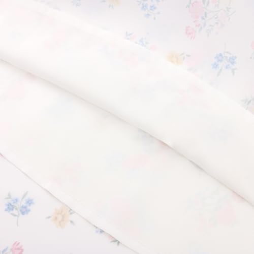 Image of Belle Poque Sun Dresses for Women Spring Summer Floral Midi Flowy Spaghetti Ruffle Wedding Guest Tea Party Dress