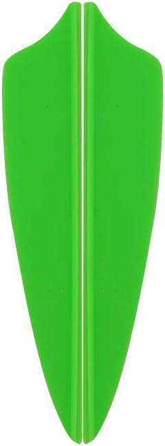 AMEYXGS 100pcs Arrows Vanes 1.75/2/2.5/3Inch Arrow Feather Parabola Shape DIY Feathers Fletches for Archery Arrow Accessories Target Shooting Outdoor Hunting