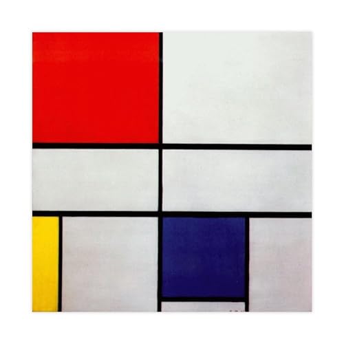 Toile Piet Mondrian 61x61 cm | Réveillez vos murs blancs avec l'art abstrait