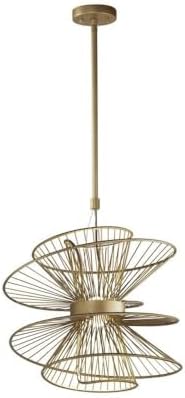 Maxim Zeta - 22 Inch 16W 2 LED Medium Pendant-Natural Aged Brass Finish