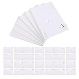 Cabilock Cartoline Vuote Acquerello 120 Pezzi Carta Cartoncino Bianco per Biglietti di Auguri e Spedizione Creativa Fai da Te Ufficio Scuola