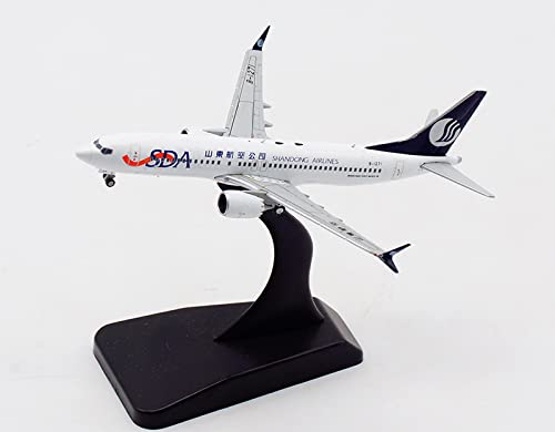 JC Wings Shandong Airlines Guomei Livery B737-8MAX B-1271 1?400 DIECAST Avión Modelo preconstruido