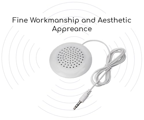 Image of KUJOBUY Pillow Speaker 3.5mm Mini Under Pillow Musick for iPod MP3 Phone Flat Speaker Sleep or Hypnosis Sound Portable Sleeping Sound Mini Pillow Speaker Small Audio System