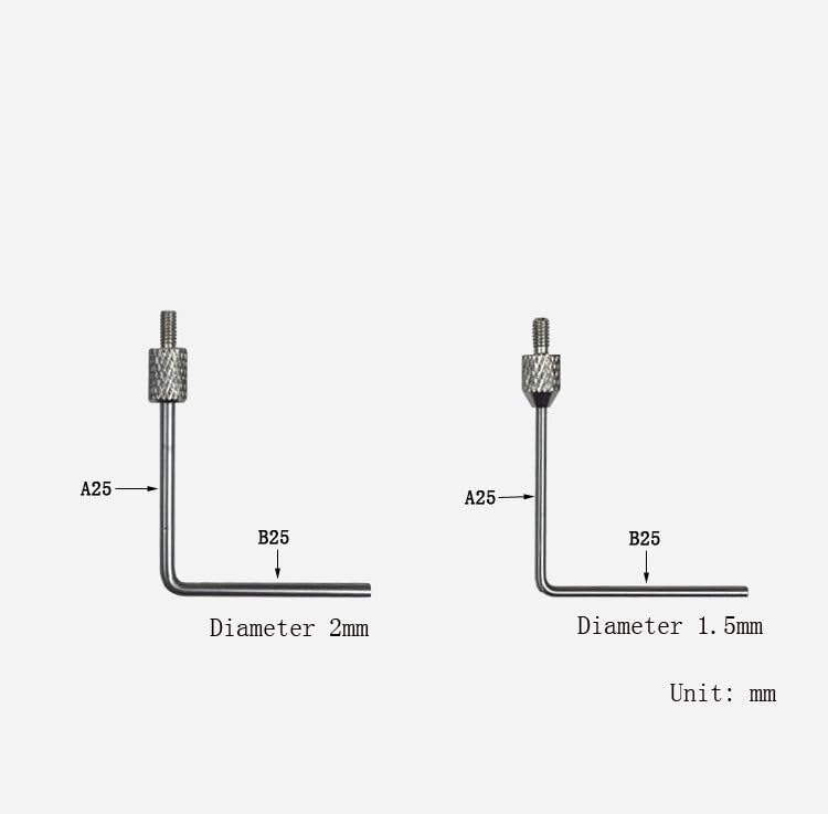 L Type Needle Contact Points for Dial Indicators Height Gauge Depth Gauge M2.5