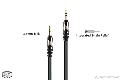 Cable de audio Scosche I635 con conectores estables de 3.5mm negro 2