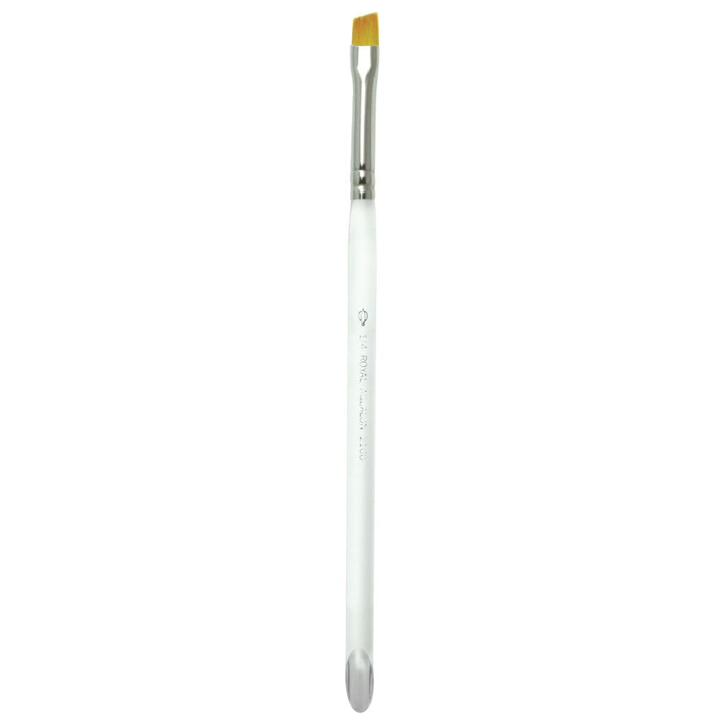 Royal & Langnickel R2160-3/8 Taklon Watercolor and Acrylic Brush Angular 3/8