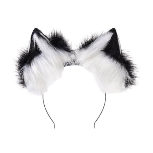 Oreilles mobiles électriques de cosplay en peluche pour adultes et enfants