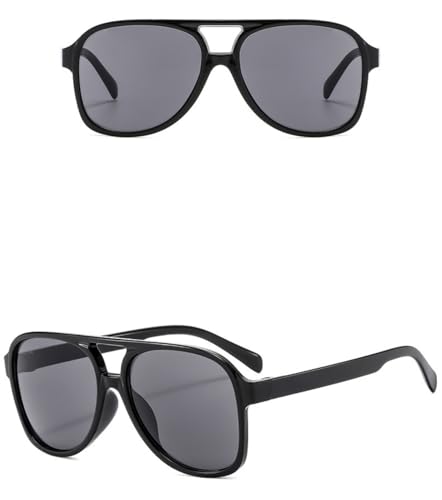 Image of Vintage Aviator Sunglasses for Women Men 70s Glasses Retro Oversized Yellow Lens Shades