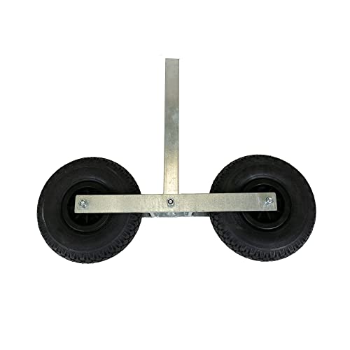 Support fixe 40x40x400 mm D&W avec roues pneumatiques