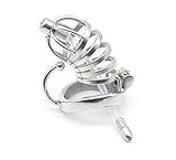 LUCKY FAT MAN Feliz Hebilla de Acero Inoxidable con Tubo urinario (se Puede acortar) Bragas Hombres - Se Pueden Cambiar en Cualquier tamaño (3 tamaños) - A26