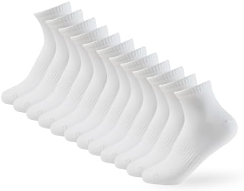 YOUNGTIME Ankle Socks for Men Low Cut Athletic Socks 80% Cotton No Show Sock