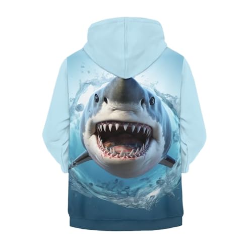 HUIACONG Shark Zip Up Hoodie Boys 8-10 Years Old Girls Hoodies Sweatshirt for Kids Jacket Long Sleeve Shirts Graphic Fall Clothes Casual Top Full Zip Hooded with Pocket3