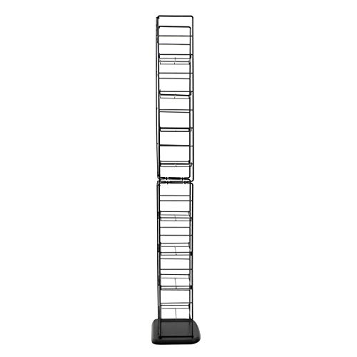 Atlantic Adjustable Wire Media Rack - Heavy Gauge Steel, Holds 153Cds, 72 Dvds, 8 Adjustable Shelves Pn78205091 #TOP4