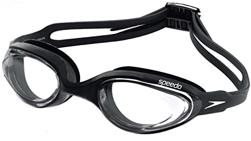 Kit Natação Speedo Óculos Hydrovision + Touca Flat Silicone (preto)