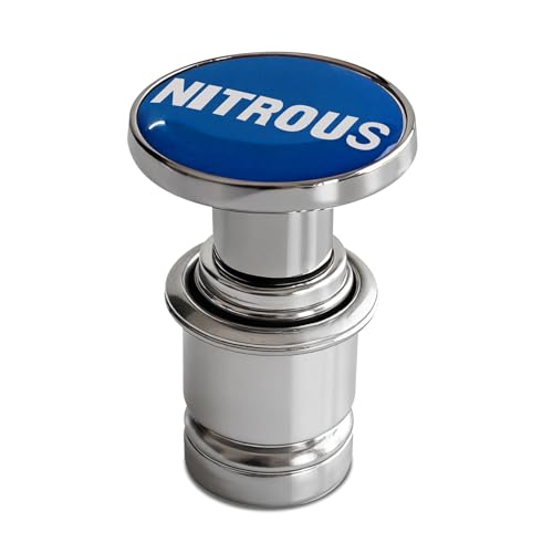 Image of NITROUS Button Car Cigarette Lighter Plug, Car Cigarette Lighter Replacement, Aluminum Alloy Push Button Lighter Plug, Standard 12V Fast Heating Power Socket for Auto