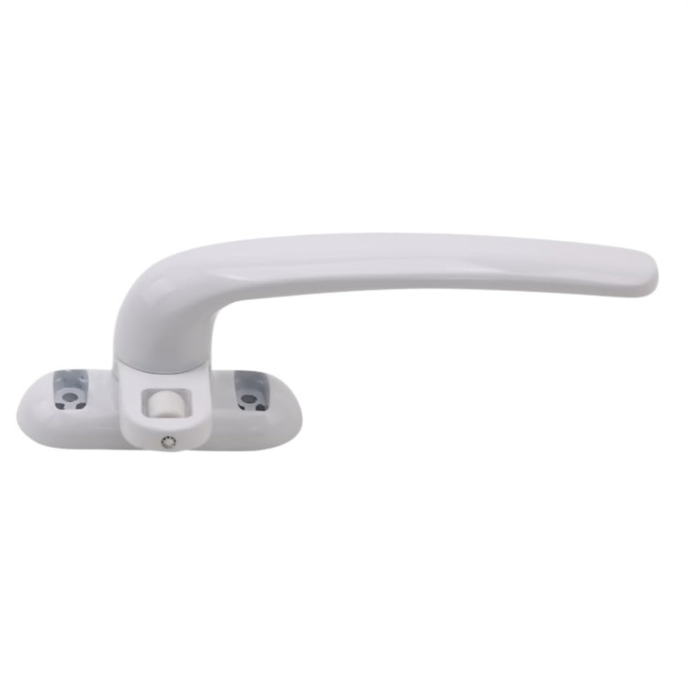 Cvhfhjtg White Window Handle, Zinc Alloy Window Replacement Square Lock Handle Casement Outwards Left Multicolor(White)