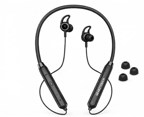 Image of STYLIZ'E Neckband With Cooper Speaker, C Type Charging, Lightweight, Extra Bass Crystal Sound, 300mAh, BT 5.1, 250H Standby,8H Playtime,Sweat &Water Resistance,Lightweight,Clear Voice- GREY