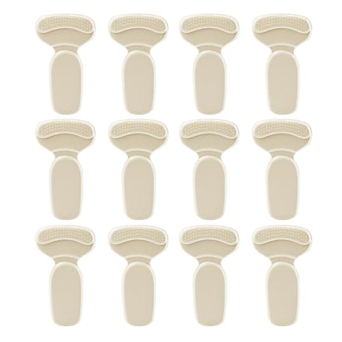 Inserciones para cojines en el talón de los zapatos - 12 almohadillas de esponja de tela suave, forro confort antideslizante, empuñaduras para la prevención de ampollas | Soporte para aliviar el dolor