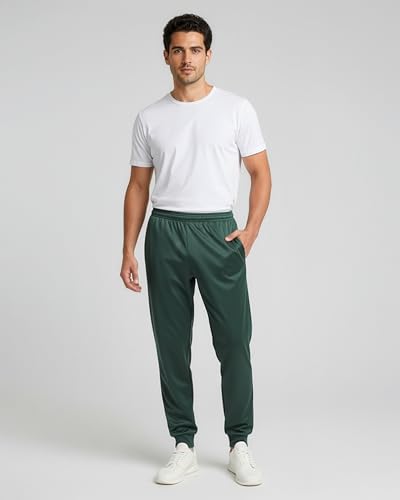 Image of Real Essentials 3 Pack: Men's Active Athletic Casual Jogger Sweatpants with Pockets