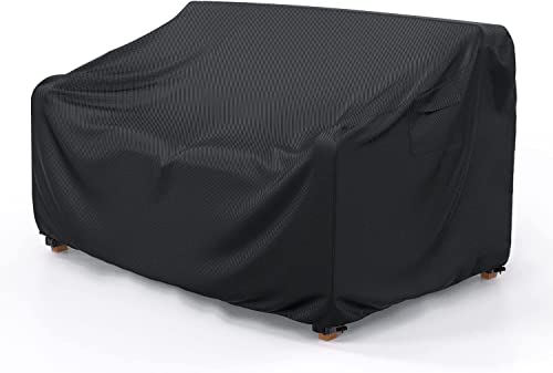 Mrrihand 3-Seater Outdoor Patio Sofa Cover Waterproof 104"W×40"D×35"H Black