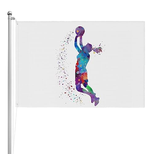 Drapeau basket fille pour jardin et maison bannière de vacances
