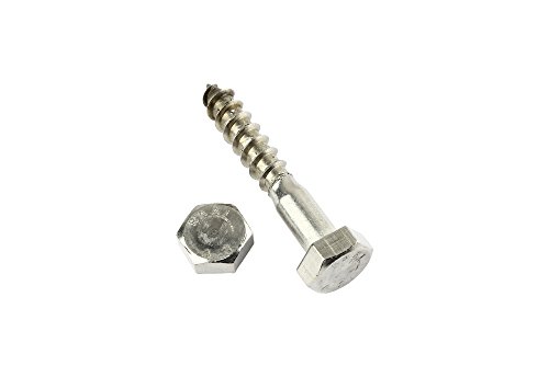Preisvergleich Produktbild 2 Stk Holzschraube DIN 571 M10 x 180 -Edelstahl