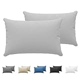 GUT FÜR SIE UND FÜR DIE UMWELT - Diese Kissenbezüge Baumwolle 50x70 im Multipack sind OEKO-TEX zertifiziert. Dieses Label garantiert, dass sich keine schädlichen Chemikalien in der Füllung des Produkts befinden. Wählen Sie einen Kissen Bezug, der sowohl Ihre Gesundheit als auch Ihre Umwelt respektiert