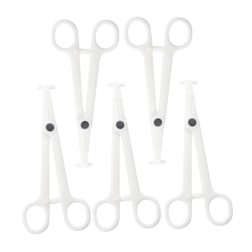 Ipetboom Professional Piercing Tool Set 5pcs Round Tube Oblique Pliers Disposal Needle Wrench Ideal for Art
