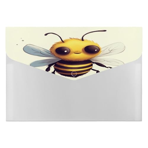 Cute Bee �t�@�C���t�H���_�[ �v���X�`�b�N�g���t�@�C���t�H���_�[ �������� �d�؂�Ȃ� ��e�� A4 �y�[�p�[�h�L�������g�I�[�K�i�C�U�[ �z�[���I�t�B�X�p