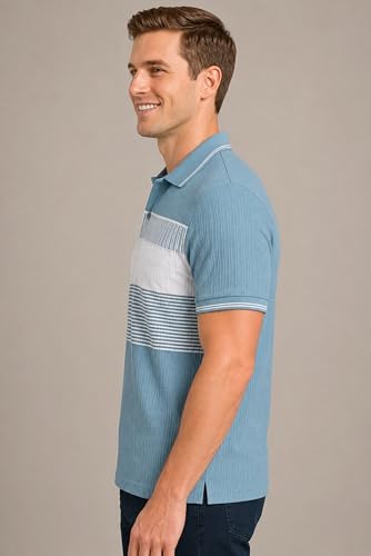 Image of SANE ORIGINALS Polo T-Shirt for Men with Pocket || Striped Polo for Men
