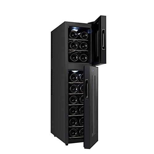 Image of Suuim 18 Bottle Thermoelectric Red and White Wine Cooler,Quiet Operation Thermoelectric Wine Fridge Freestanding Wine Refrigerator- Available in Three Model