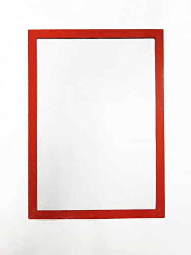 Marco magnético rojo para pantalla A3, ideal para menús de restaurante