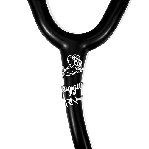 BYFDIY Custom Birthflower Stethoscope Name Tag Personalized Stethoscope Id Tag Nurse Doctor Stethoscope Charms Accessories Graduation Gifts for Medical Assistant