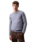 Calvin Klein Men's Extra Fine Merino Wool Sweater, Troposphere, Large