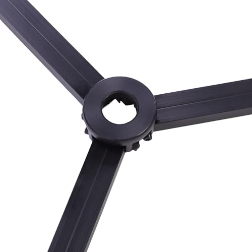 Image of Dpofirs Triangular Strut Aluminum Tripod Stabilizer | Foldable Floor Leveling Guide for Photography, Secure Grip Support Base