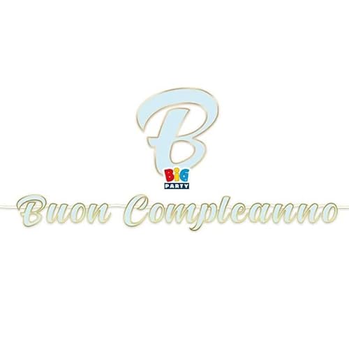 Selección de papelería Varzi Desde 1956 Maxi Festone Escrito Feliz Cumpleaños Celestial Chic