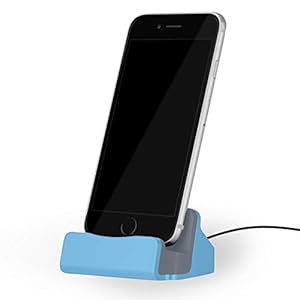 NessKa® Dockingstation [ inkl. 2 Meter USB Kabel ] Desktop Tisch Ladestation Ladegerät Dock Ständer für Apple iPhone X…
