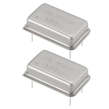 ECSiNG 2Pcs Rectangular 4P 28.37516MHz Direct Plug Crystal Oscillators Compatible with Commodore Amiga 500 500 Plus 600 2000 3000 4000