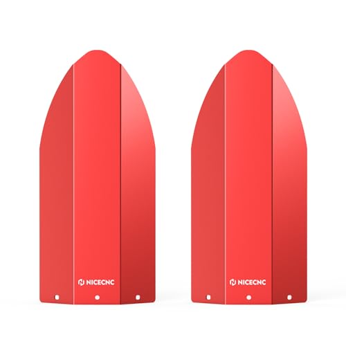 NICECNC Shock Absorption Plate Aluminum Alloy Compatible with Can Am Maverick X3 2017-2024, Red
