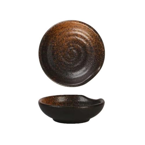 Yinj9562fg Aperitivo Platos de cerámica for salsas dulces, tazones pequeños for refrigerios, cuencos for frutos secos, plato for salsa de soja y aceitunas, tazones for mojar para Condimentos