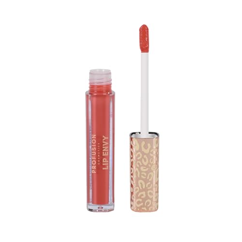 Image of Profusion Cosmetics Lip Envy Nourishing Lip Oil Tint, Lightweight and Beautiful Tint Provides Nourishing Hydration and Glossy Finish Without Stickiness, Elegant Look With Professional Beauty Tools (High-Glossy)