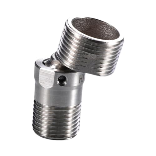 Image of Faucet Angled Curved Foot Sturdy Universal for Utility Room Bathroom Kitchen|Stainless Steel Shower Head Swivel Adapter Angled Connector