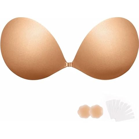 digitharbor Sticky Bras Push Up Adhesive Invisible Bra Backless Strapless Bra for Women Cover