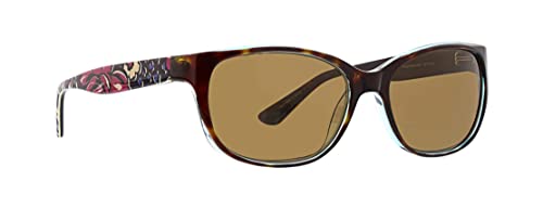 Vera Bradley Women's Rheba Rectangular Sunglasses, African Violet, 55