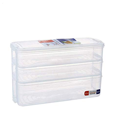 Aufbewahrungsbehälter für Küche, Kühlschrank, Kunststoff, Lebensmittelbehälter mit Deckel, Gefrierschrank-Aufbewahrungsboxen für Fleisch, Gemüse, Käse, Obst, Gewürze Cover
